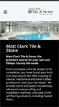 Mobile Screenshot of mattclarktile.com